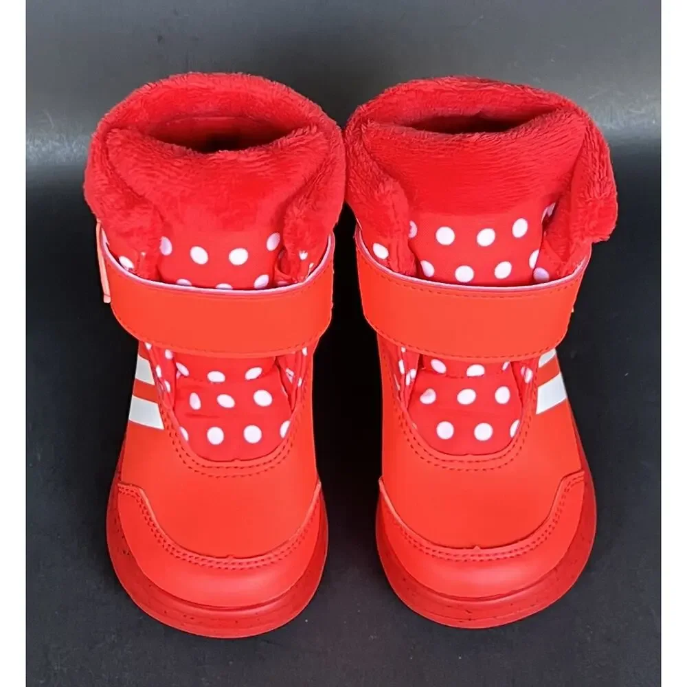 Adidas X Disney Winterplay Minnie Mouse Red Snow Boots 6.5 Baby Size NWB